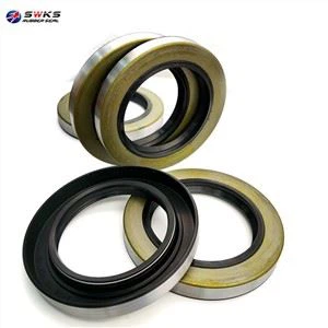 Rotary Shaft Seal With Double Lip Outer Metal